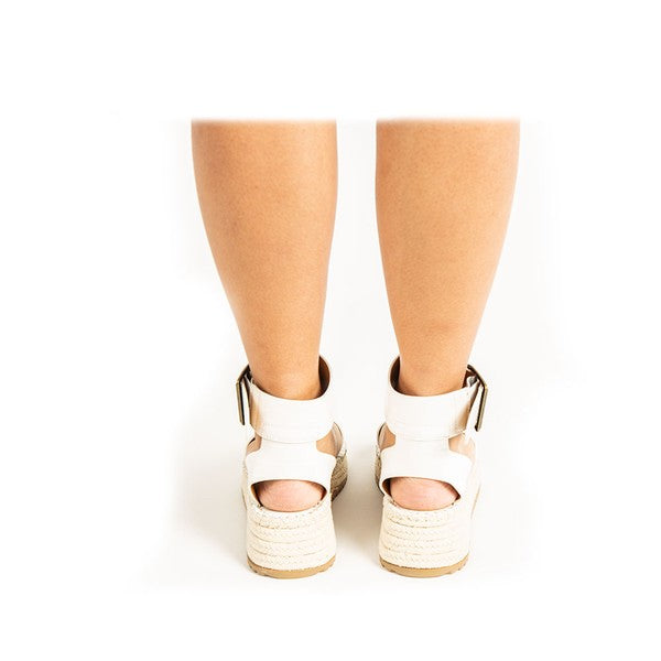 Kvinnors Wedge Sandal Ankelrem Syntetiskt 2