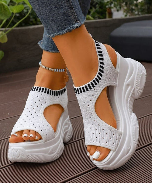 Kvinnors Wedge Sandaler Splicing 0