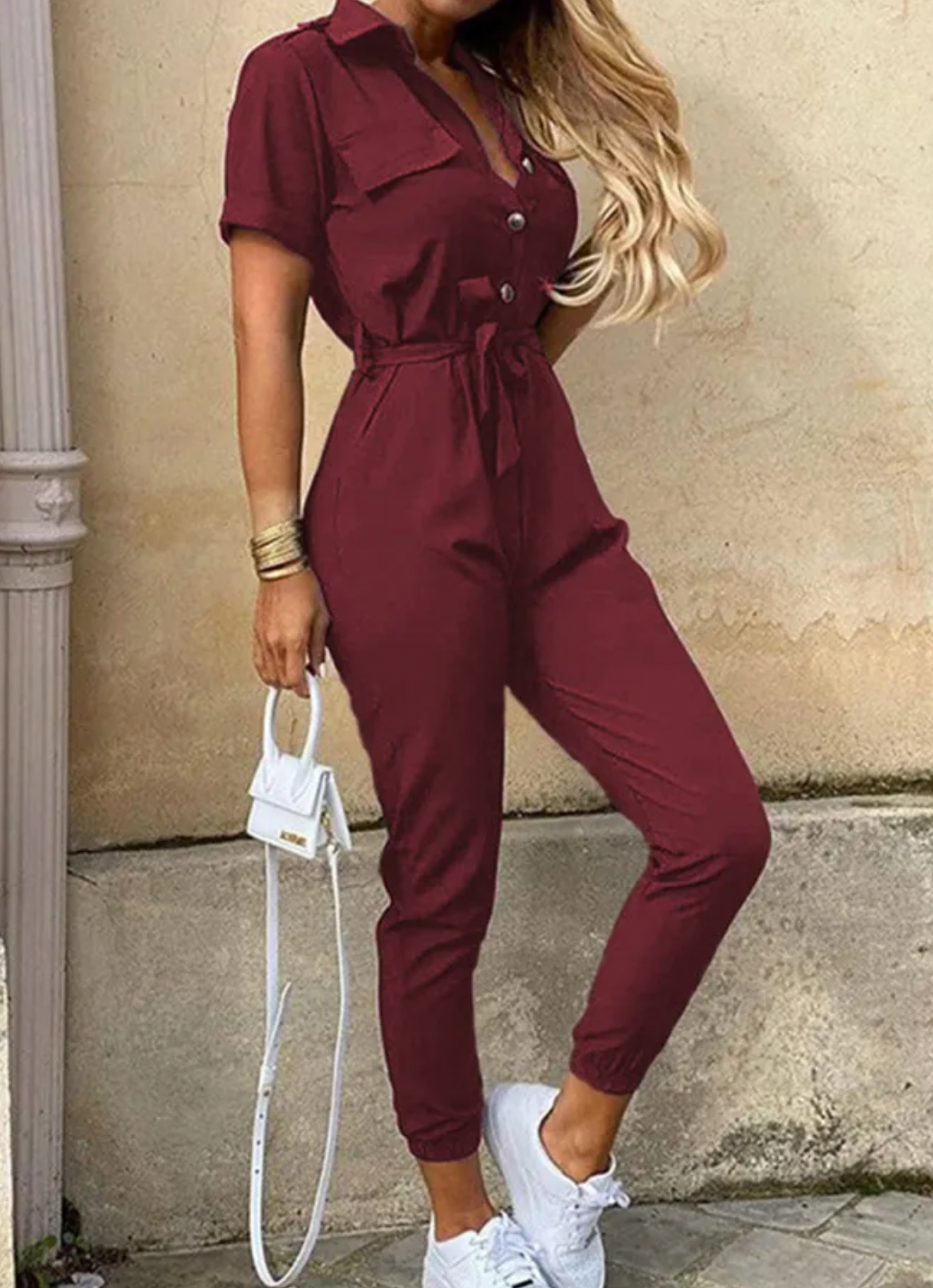 Variant image for Kvinna Jumpsuit Elegant Högkvalitativt Material-31