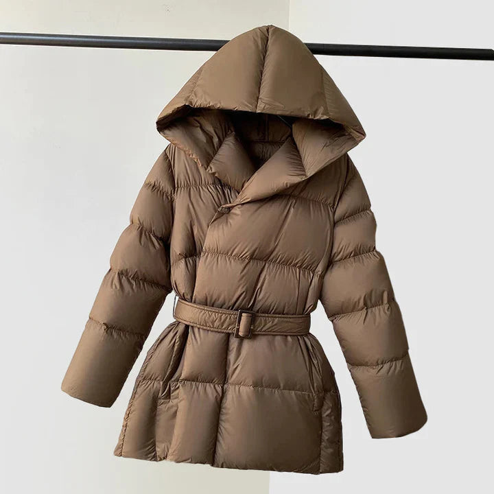 Lång Dunjacka Dam Trendig Pufferdesign för Kalla Dagar 2