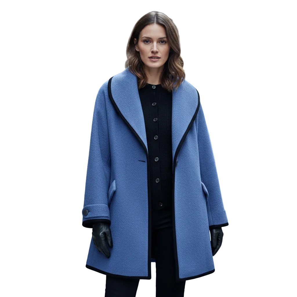 Lång Vinterjacka Dam Isolerad Modern Design 0