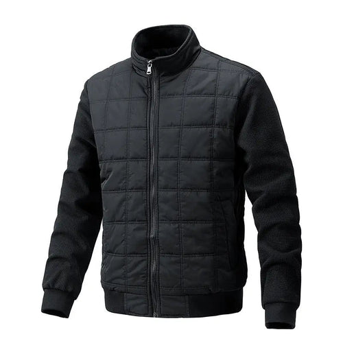 Lång Vinterjacka Dam Quiltad Design med Praktiska Fickor 0