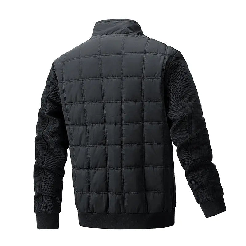 Lång Vinterjacka Dam Quiltad Design med Praktiska Fickor 2