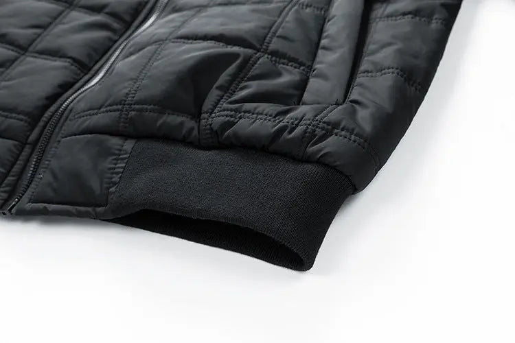 Lång Vinterjacka Dam Quiltad Design med Praktiska Fickor 7