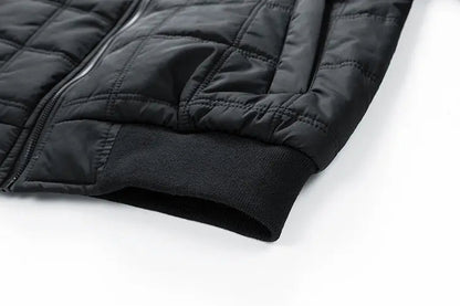 Lång Vinterjacka Dam Quiltad Design med Praktiska Fickor 7
