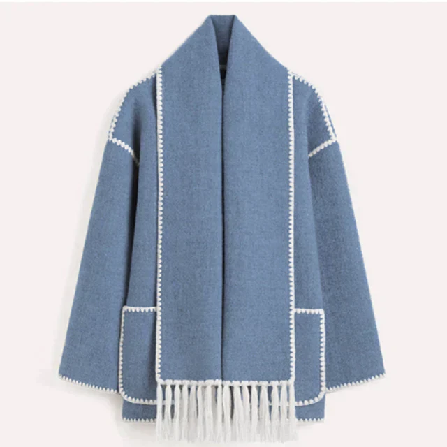 Lång Vinterjacka Dam Trendig Design med Flera Fickor och Justerbar Passform 12