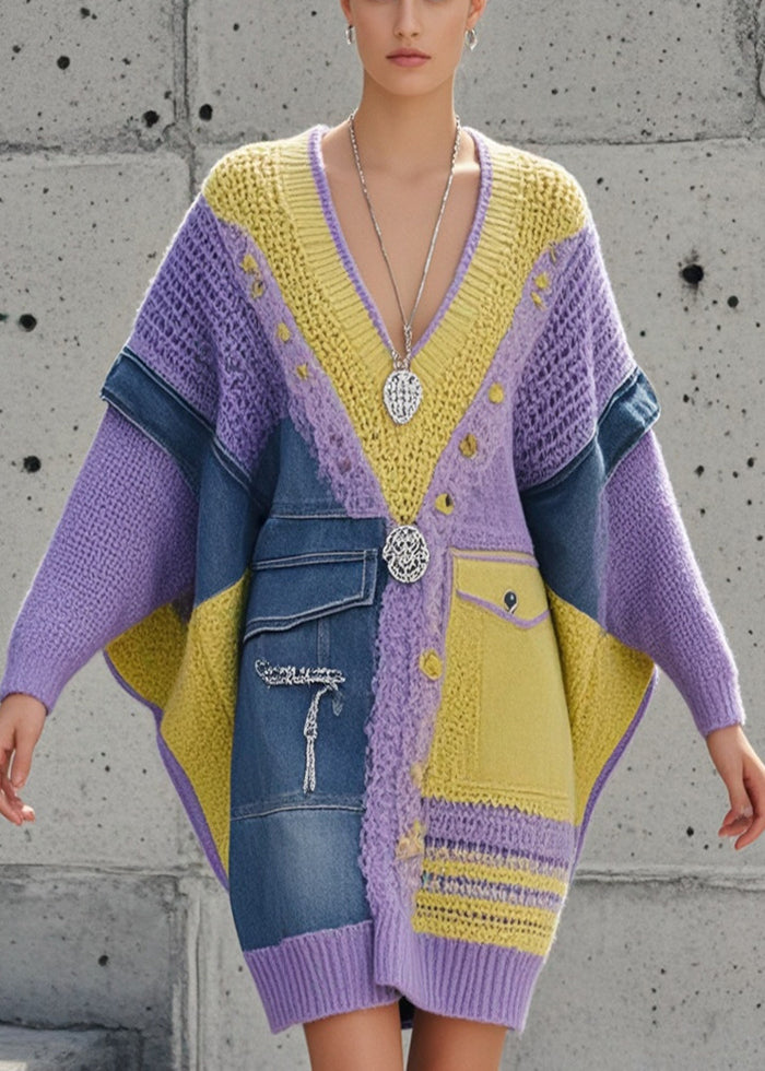 Långtröja för kvinnor med asymmetrisk design och batwing ärm 4