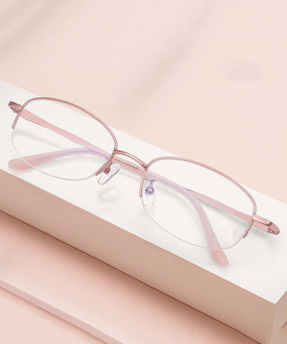 Läsglasögon med Halv Kant i Rosa Titanlegering 1