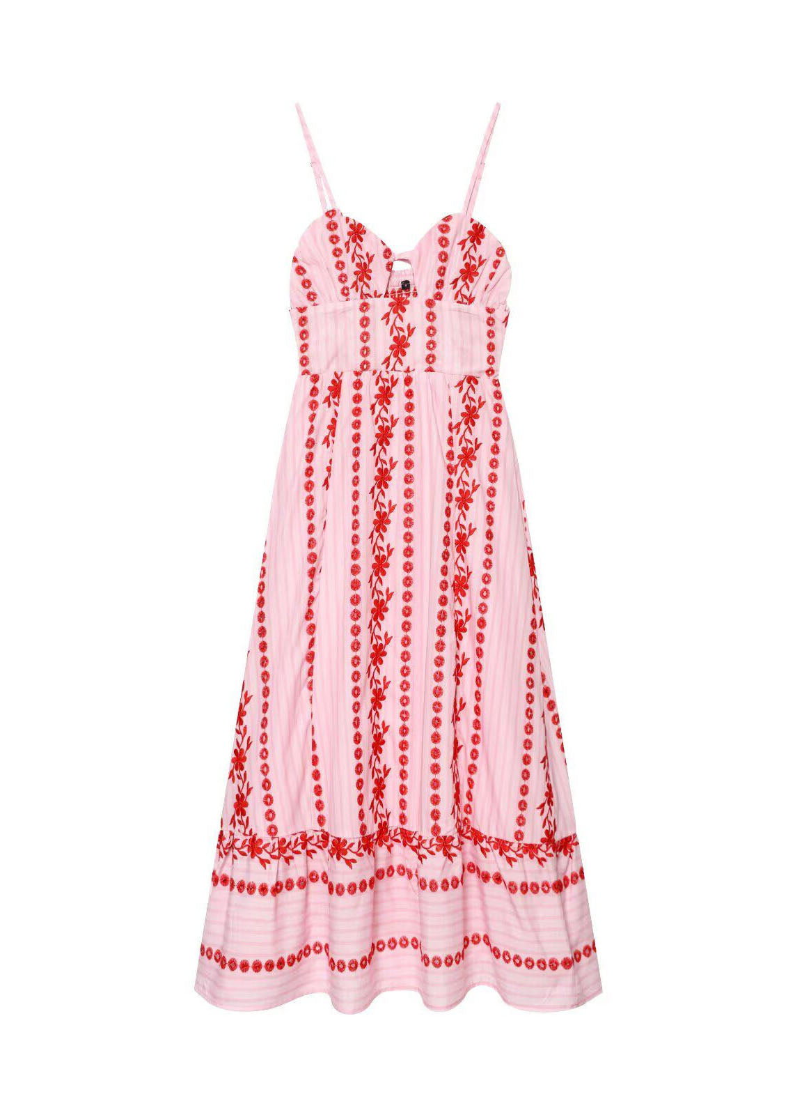 Lindex Dam Klänning Boho Bustier med Spaghettiband 4