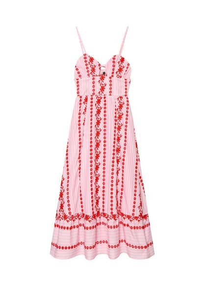 Lindex Dam Klänning Boho Bustier med Spaghettiband 4