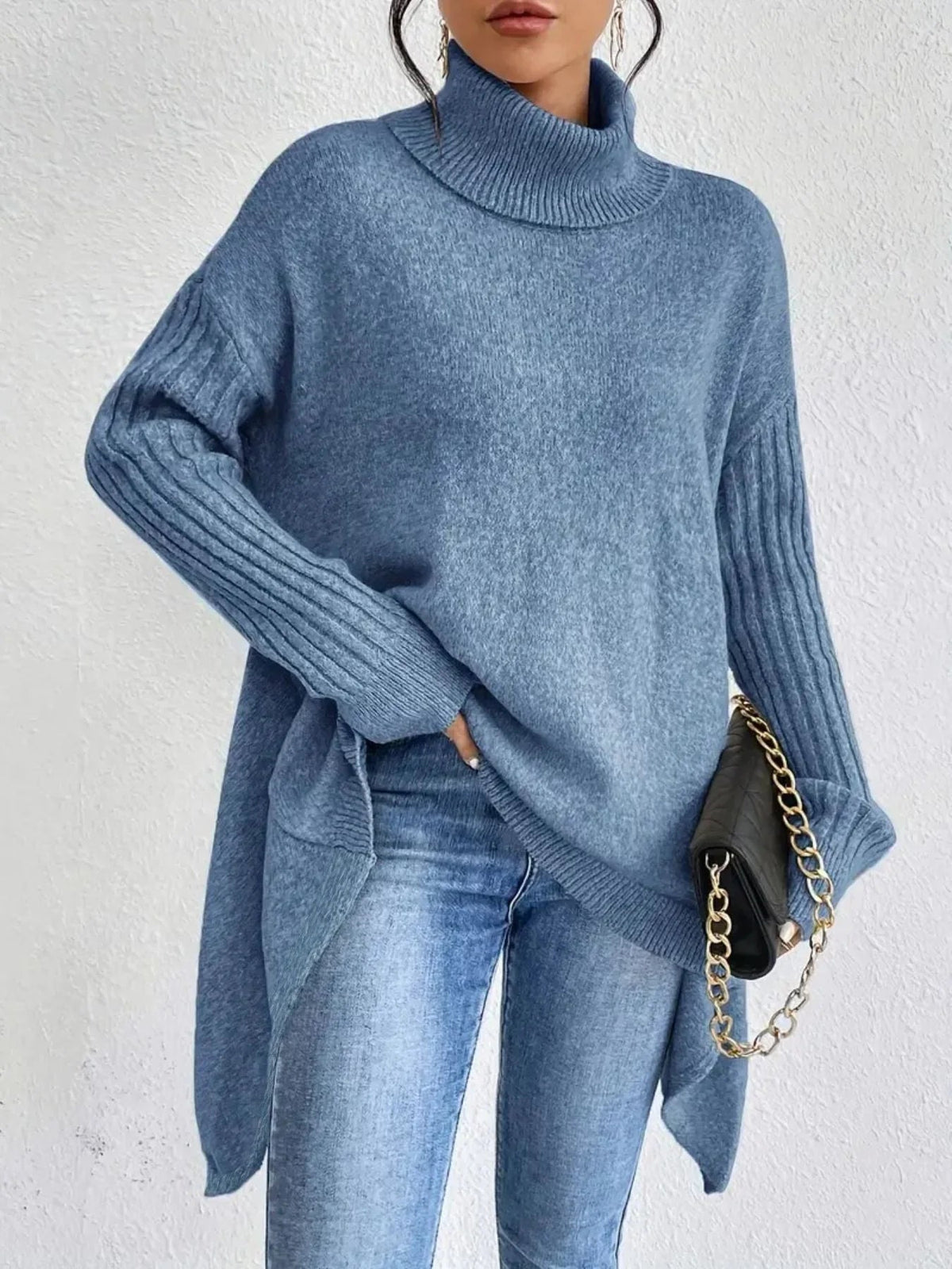 Lindex Dam Tröja Överdimensionerad Med Asymmetrisk Fåll 3