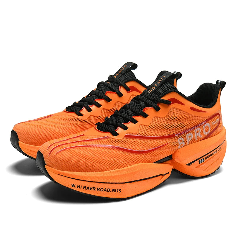 Löparskor Dam Långdistans Mesh Stötdämpande Kolfiberplatta 1