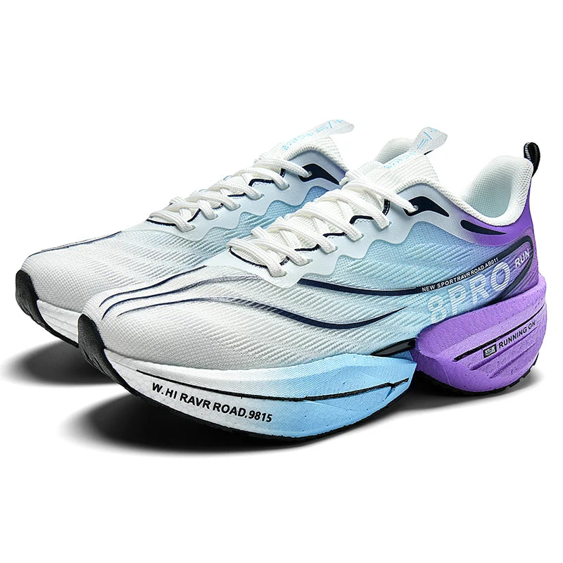 Löparskor Dam Långdistans Mesh Stötdämpande Kolfiberplatta 4