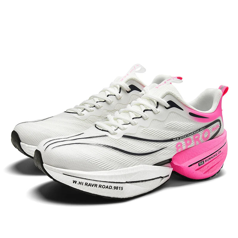 Löparskor Dam Långdistans Mesh Stötdämpande Kolfiberplatta 6
