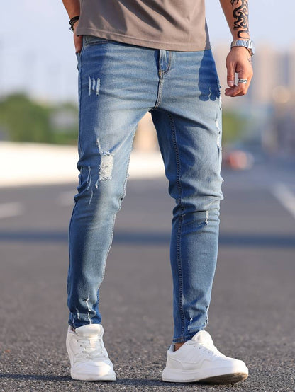 Variant image for Herr Jeans Trasiga Stretch Modern Stil-29