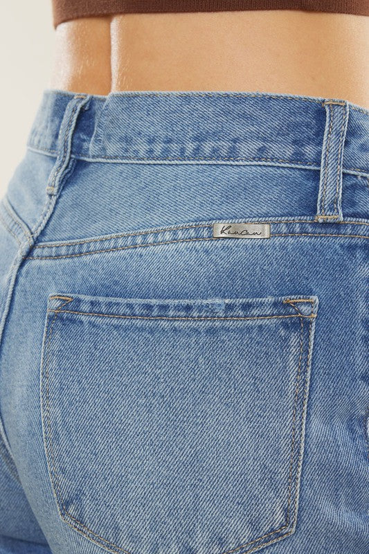Mamma Jeans Hög Midja Denim Mörk 3