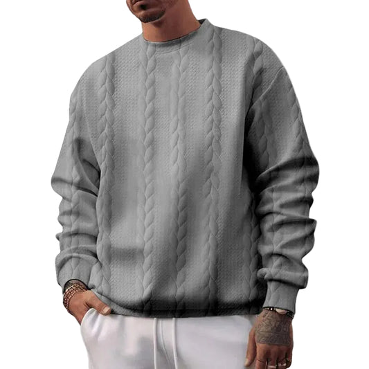 Man Sweatshirt Loose Jacquard 0