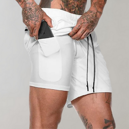 Mäns 2-i-1 Fitnessshorts för Aktiv Livsstil 9