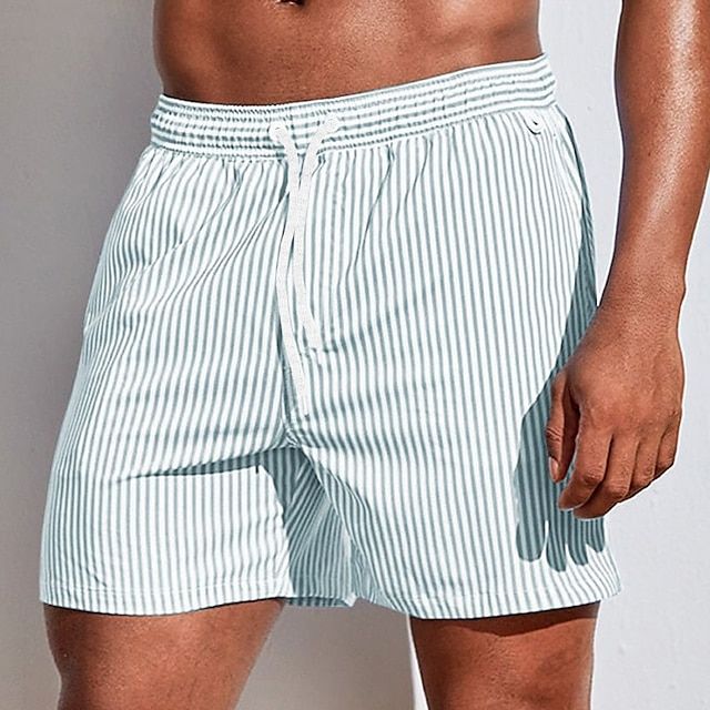 Mäns Badshorts Randiga 1