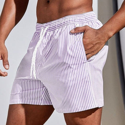 Mäns Badshorts Randiga 3