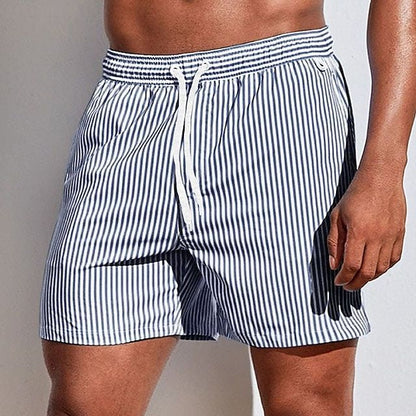 Mäns Badshorts Randiga 5