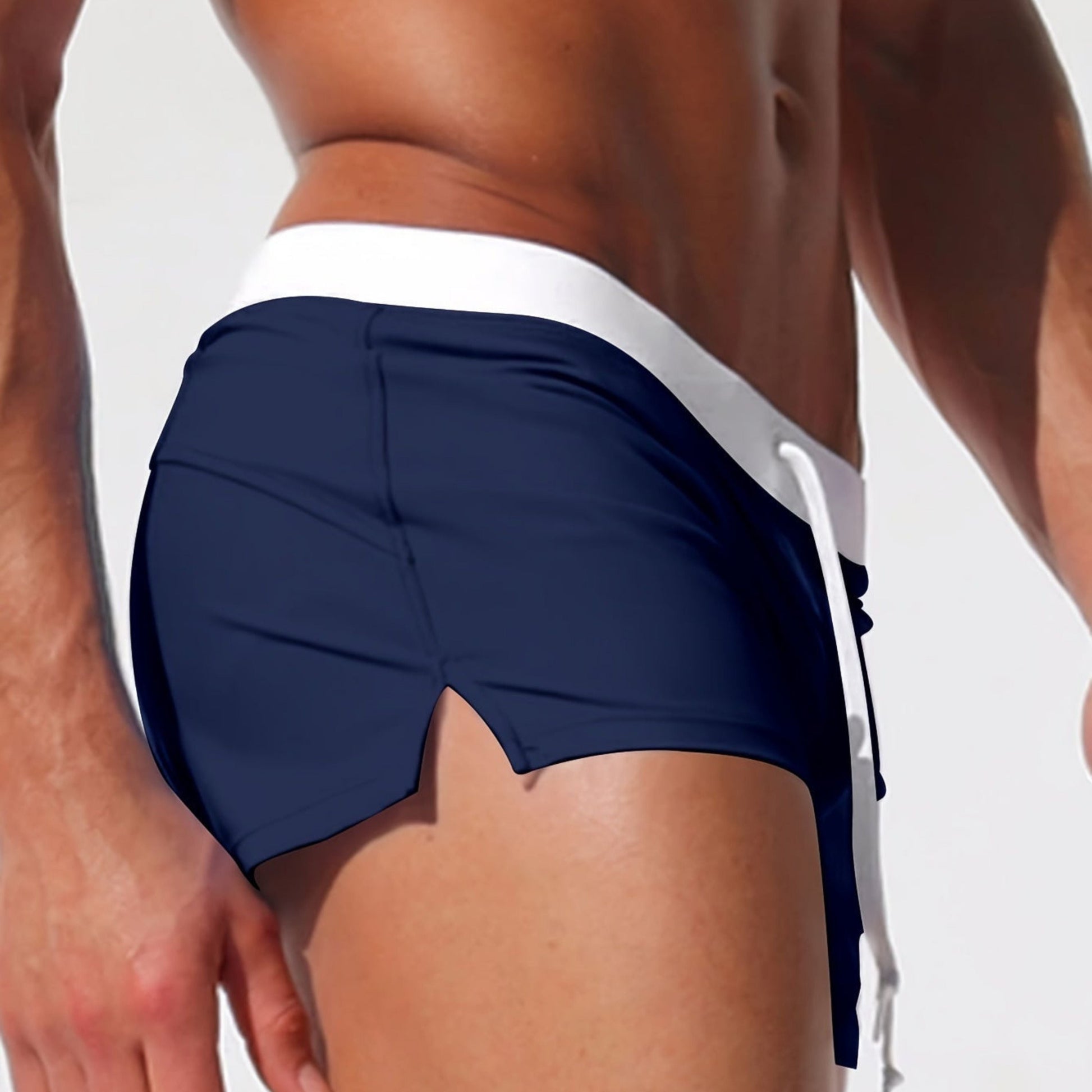 Mäns Badshorts Sportig Stil 1