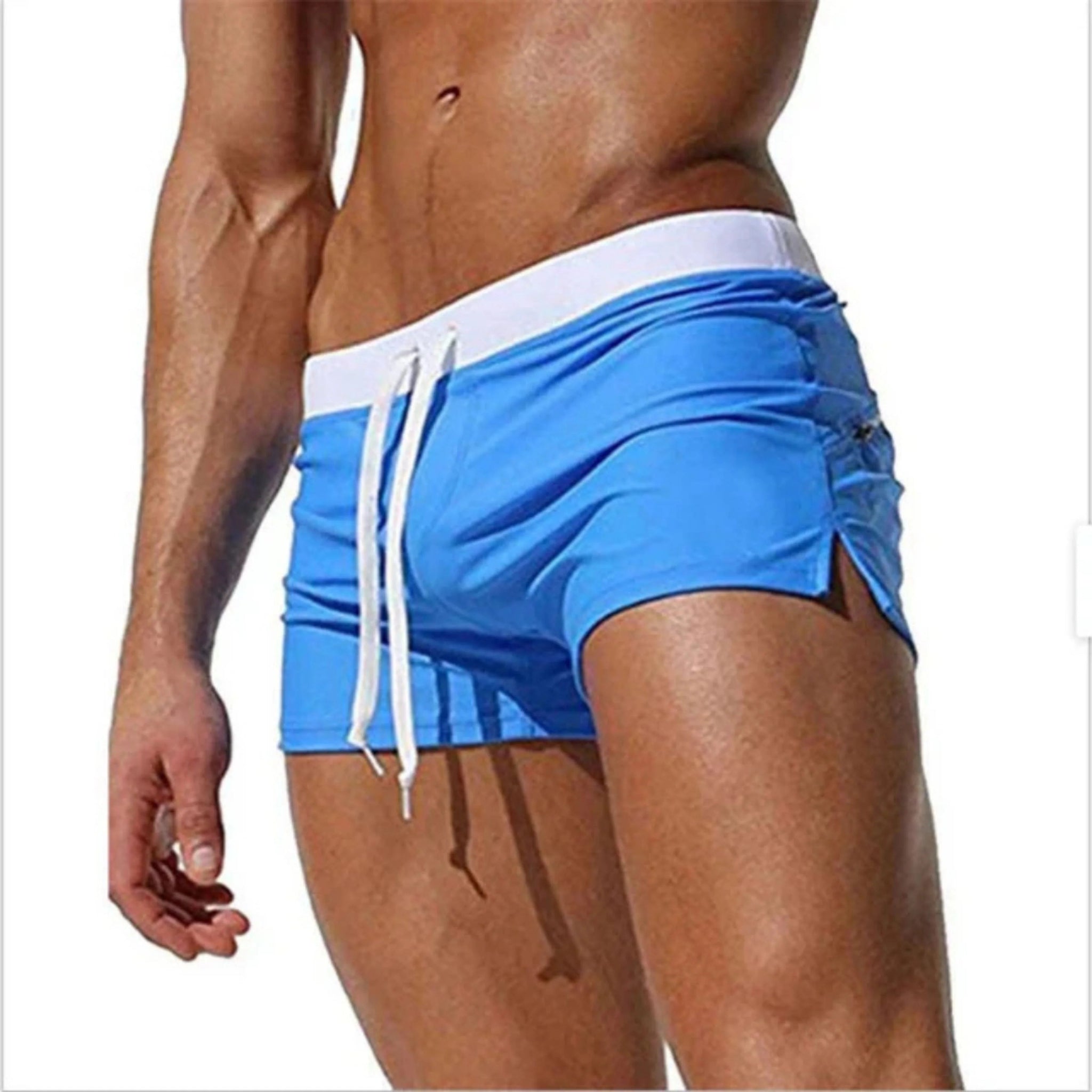 Mäns Badshorts med Dragsko 4