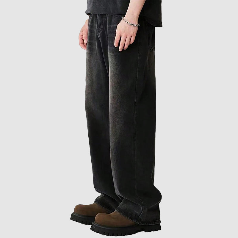 Mäns Baggy Jeans med Bred Benform 5