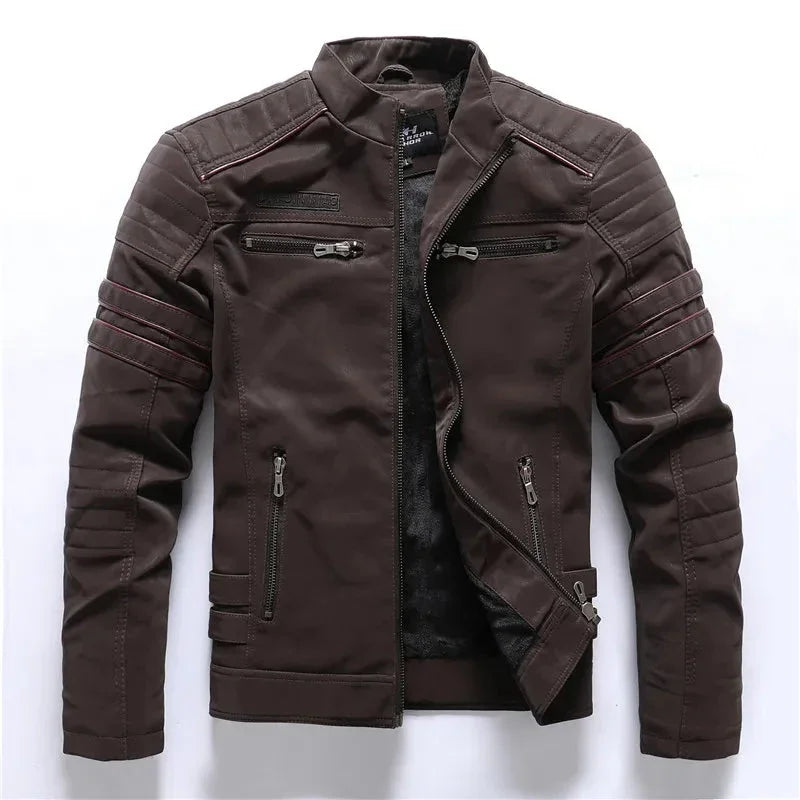 Mäns Bikerjacka Torino Stil 8