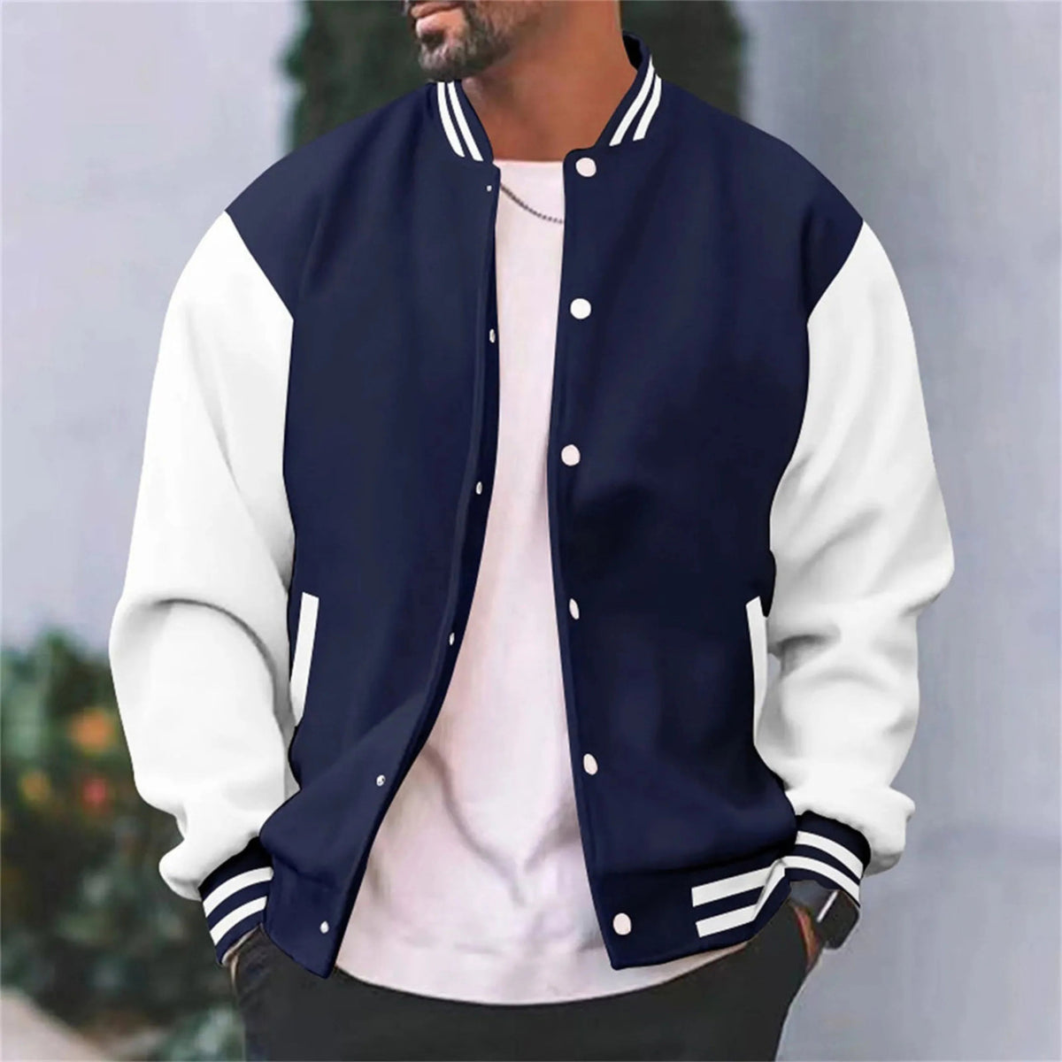 Mäns Bomberjacka Varsity Stil 1