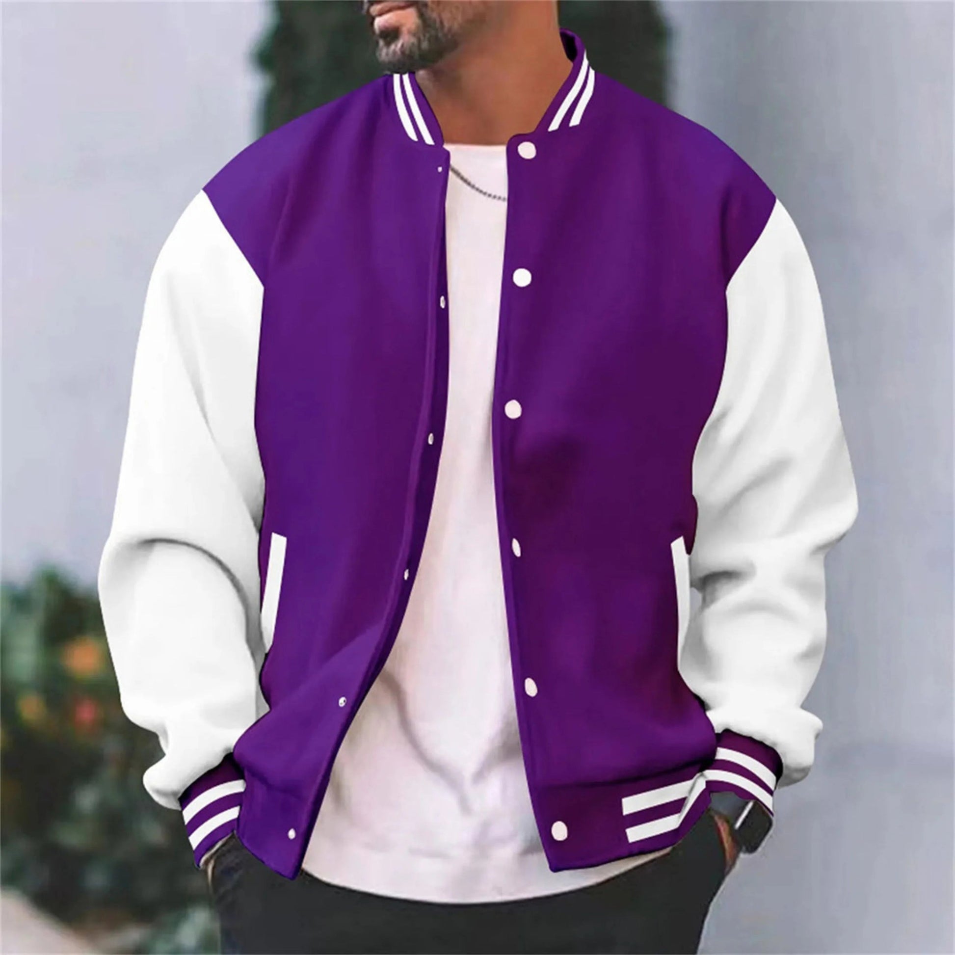 Mäns Bomberjacka Varsity Stil 3