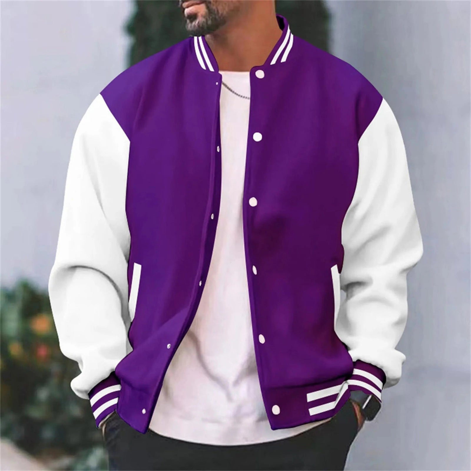 Mäns Bomberjacka Varsity Stil 3