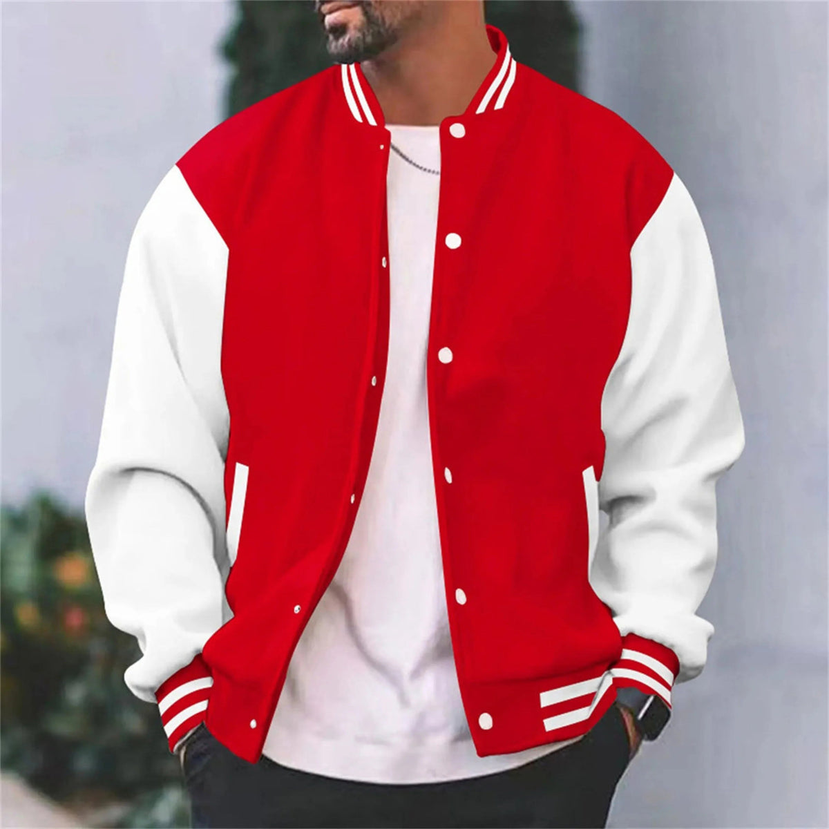 Mäns Bomberjacka Varsity Stil 4