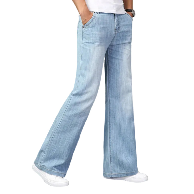 Mäns Bootcut Jeans Retro Stil 0