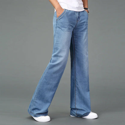 Mäns Bootcut Jeans Retro Stil 1