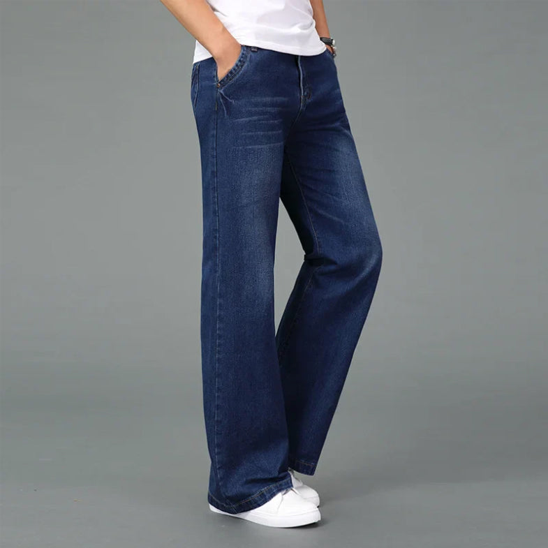 Mäns Bootcut Jeans Retro Stil 2