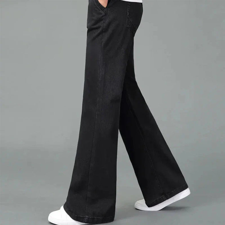 Mäns Bootcut Jeans Retro Stil 3