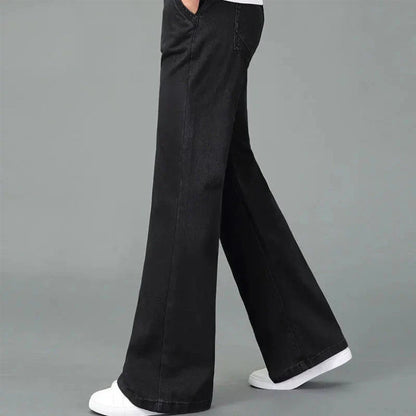 Mäns Bootcut Jeans Retro Stil 3