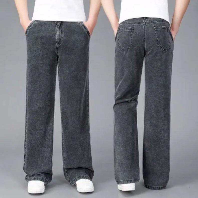 Mäns Bootcut Jeans Retro Stil 4