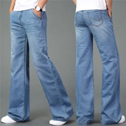 Mäns Bootcut Jeans Retro Stil 6