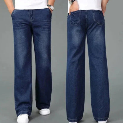 Mäns Bootcut Jeans Retro Stil 7