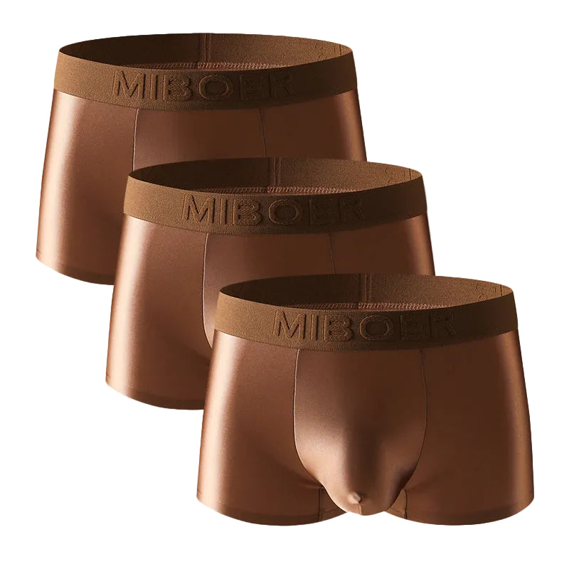 Mäns Boxers i Satin Stilren 0