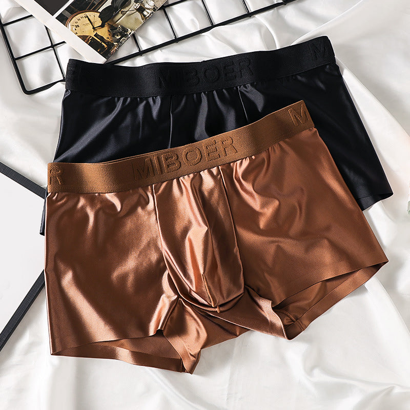 Mäns Boxers i Satin Stilren 1