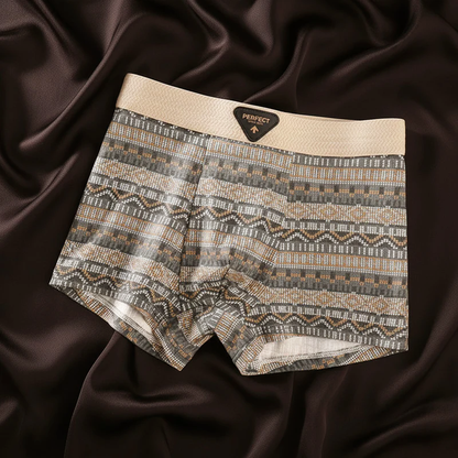 Mäns Boxershorts Geometriskt Mönster med U-Formad Påse 2