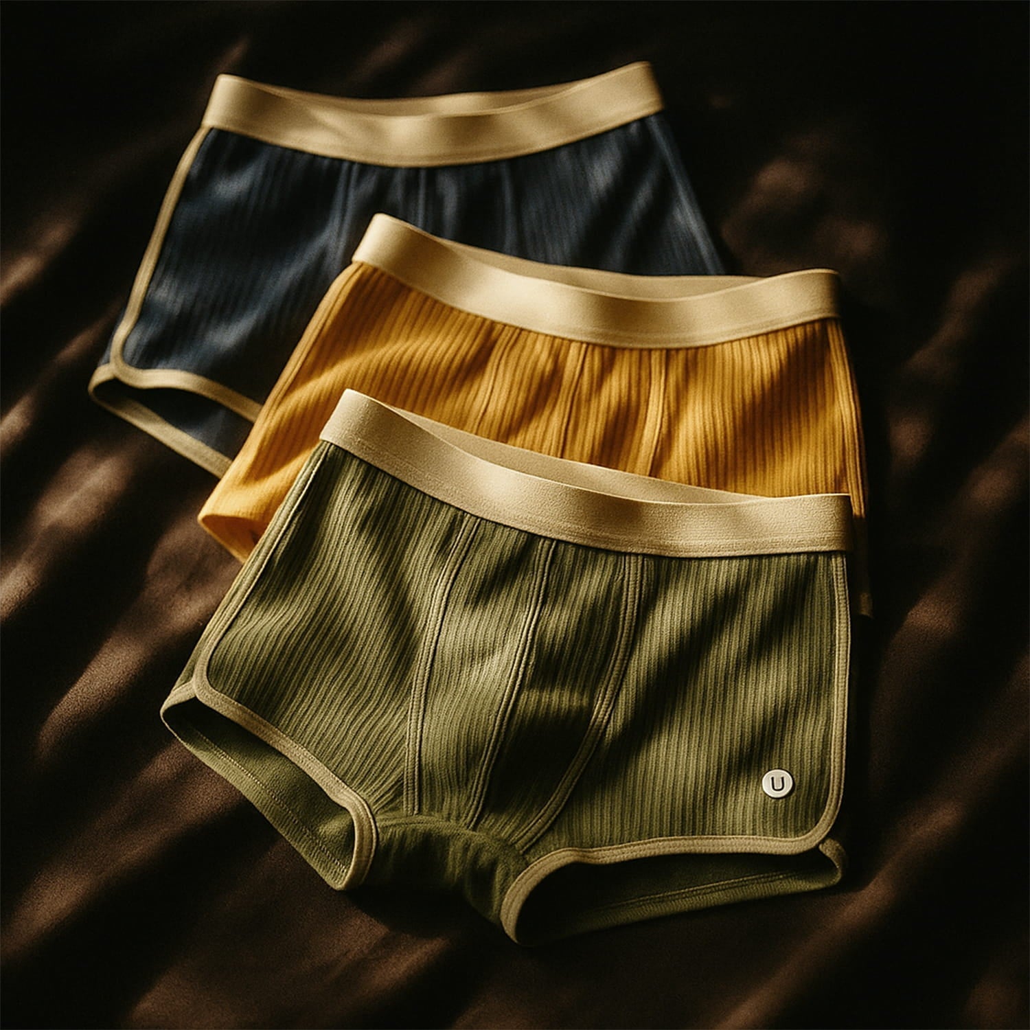 Mäns Boxershorts Set Ribbad Design 0