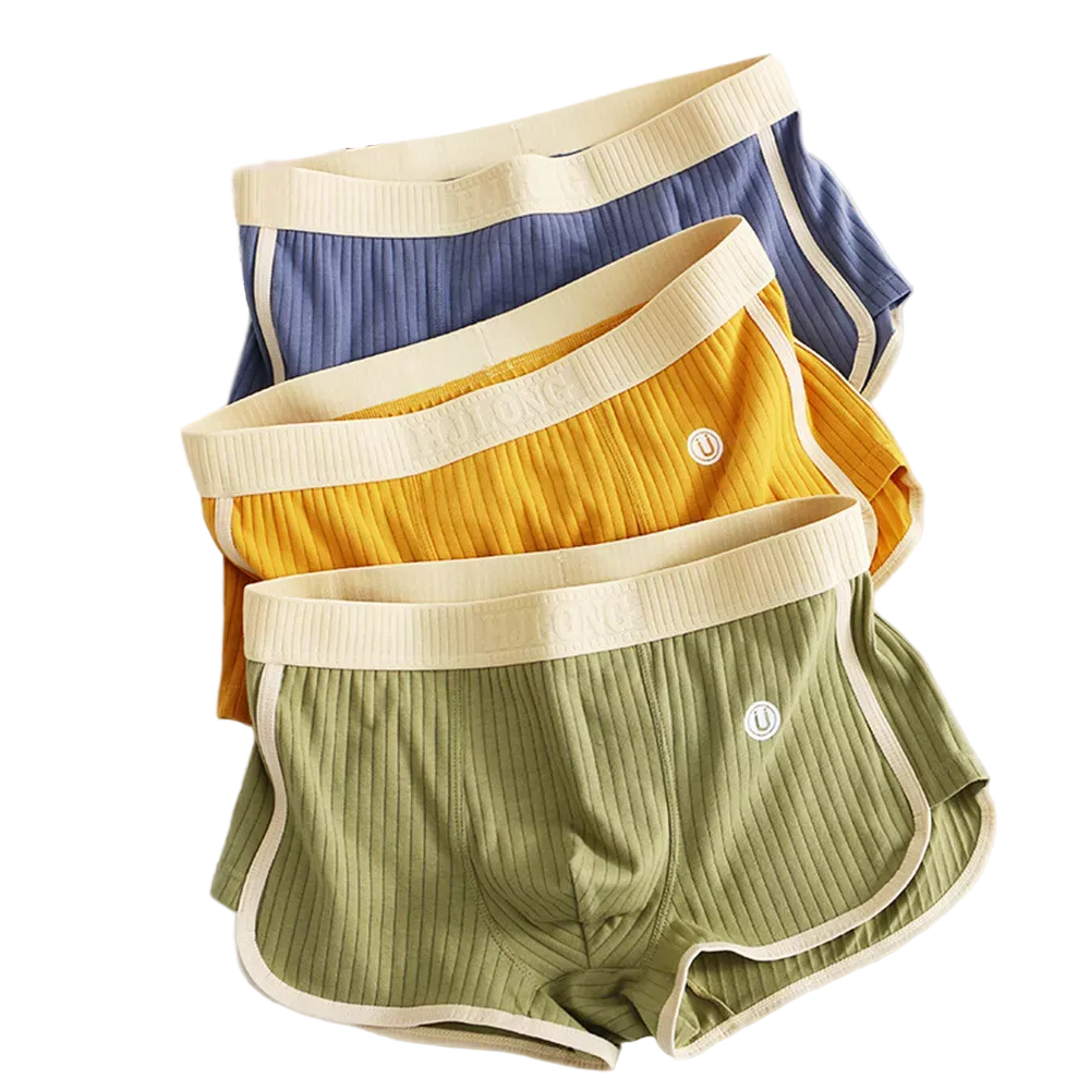 Mäns Boxershorts Set med Ribbad Kontrast 0