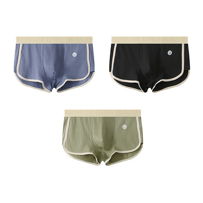 Mäns Boxershorts Set med Ribbad Kontrast 4