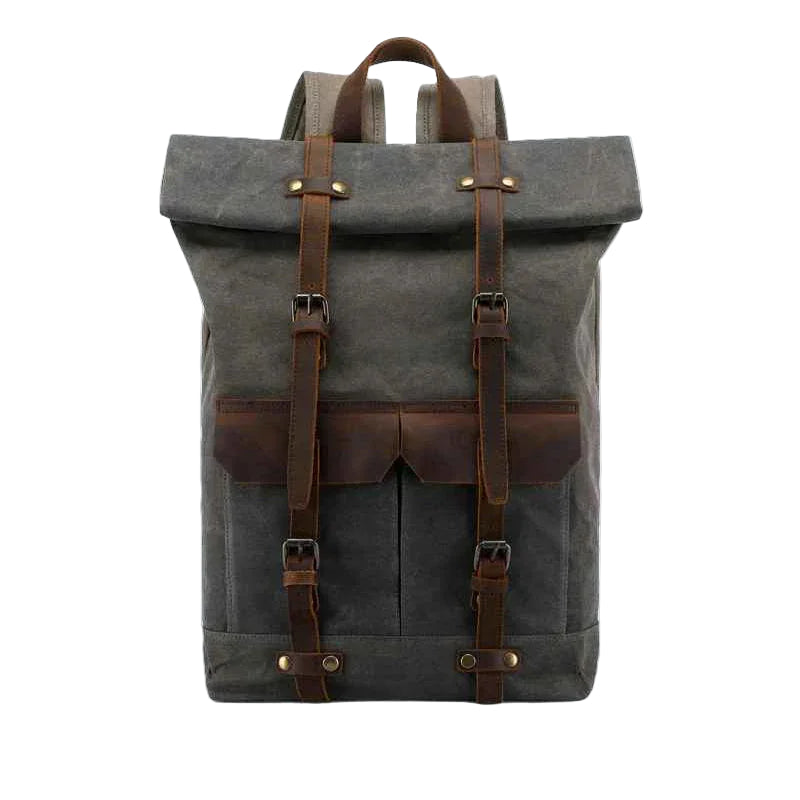 Mäns Campingryggsäck Vattentät Vintage Stil 0