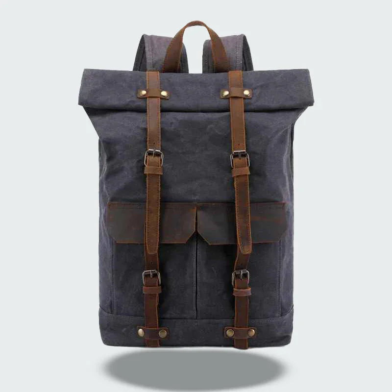 Mäns Campingryggsäck Vattentät Vintage Stil 2