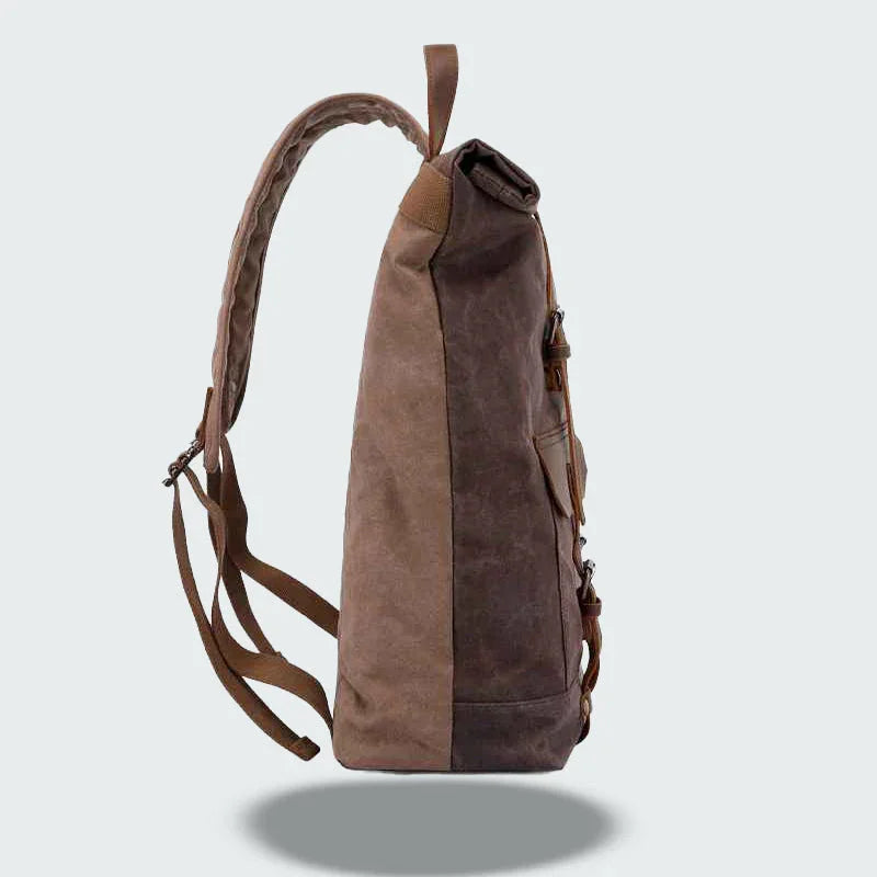 Mäns Campingryggsäck Vattentät Vintage Stil 5